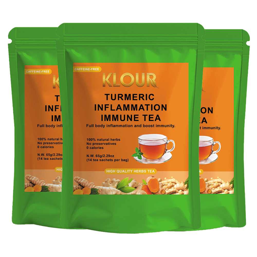 03.Total 3 Bags:Organic Turmeric Ginger Anti-Inflammation Tea