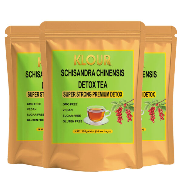 02.Total 3 Bags:Organic Smooth Detox SlimTea Schisandra Chinensis