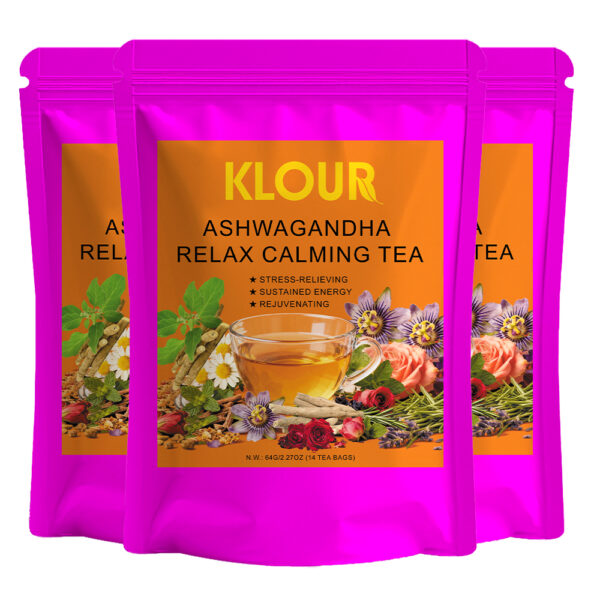 08.Total 3 Bags:ASHWAGANDHA RELAX CALMING TEA