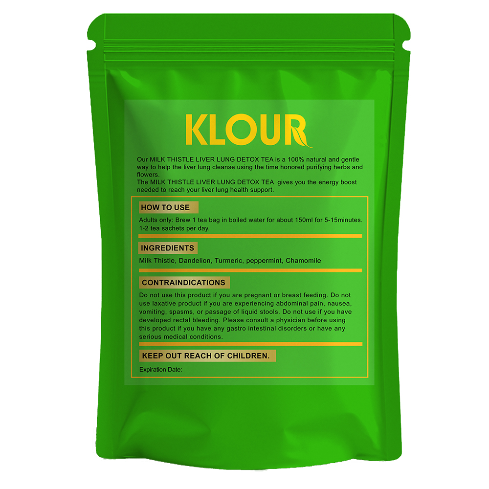 05.Total 3 Bags:MILK THISTLE LIVER LUNG DETOX TEA