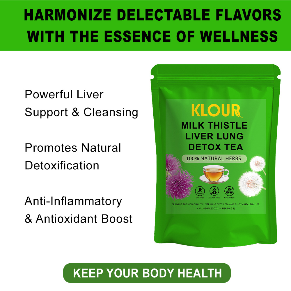05.Total 3 Bags:MILK THISTLE LIVER LUNG DETOX TEA