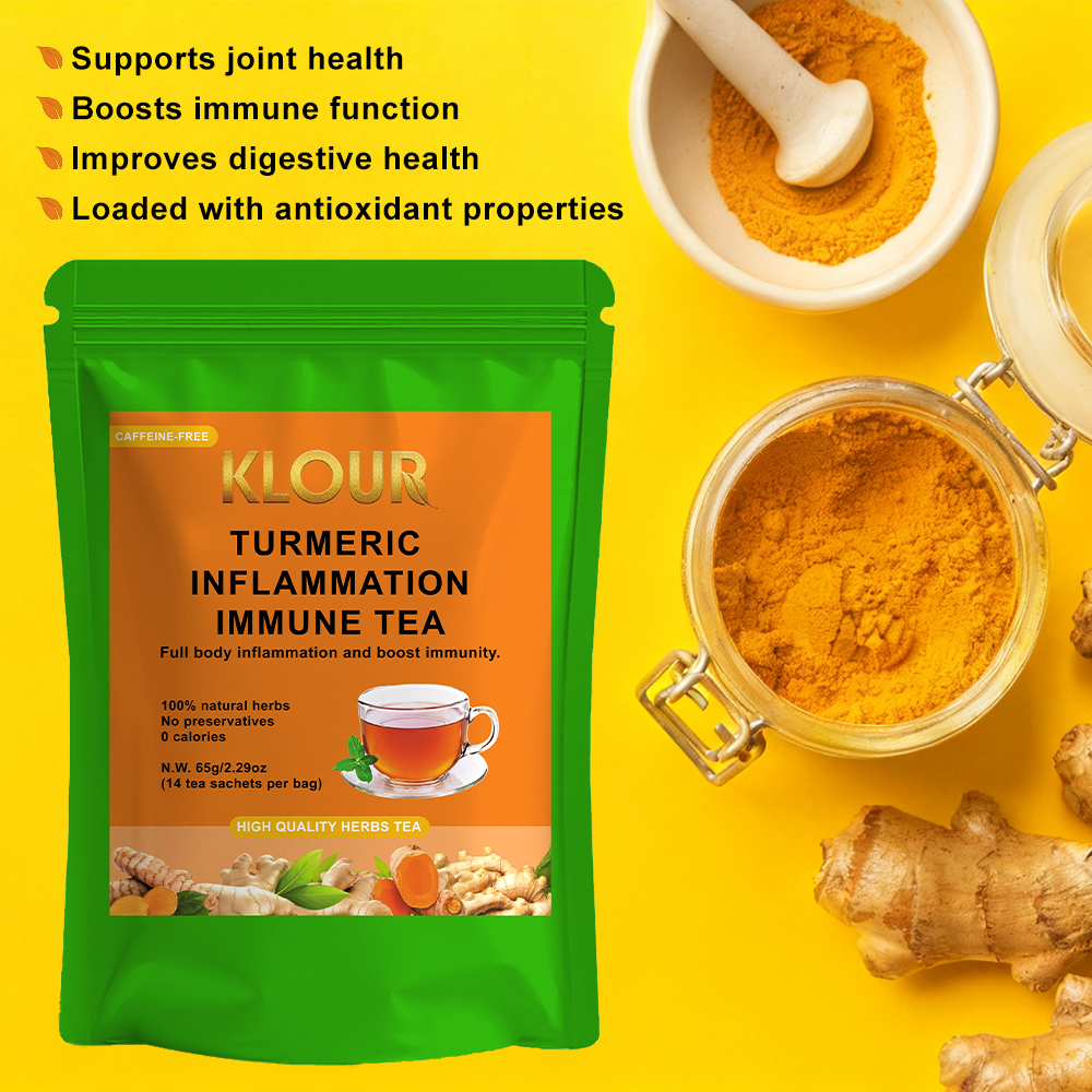 03.Total 3 Bags:Organic Turmeric Ginger Anti-Inflammation Tea
