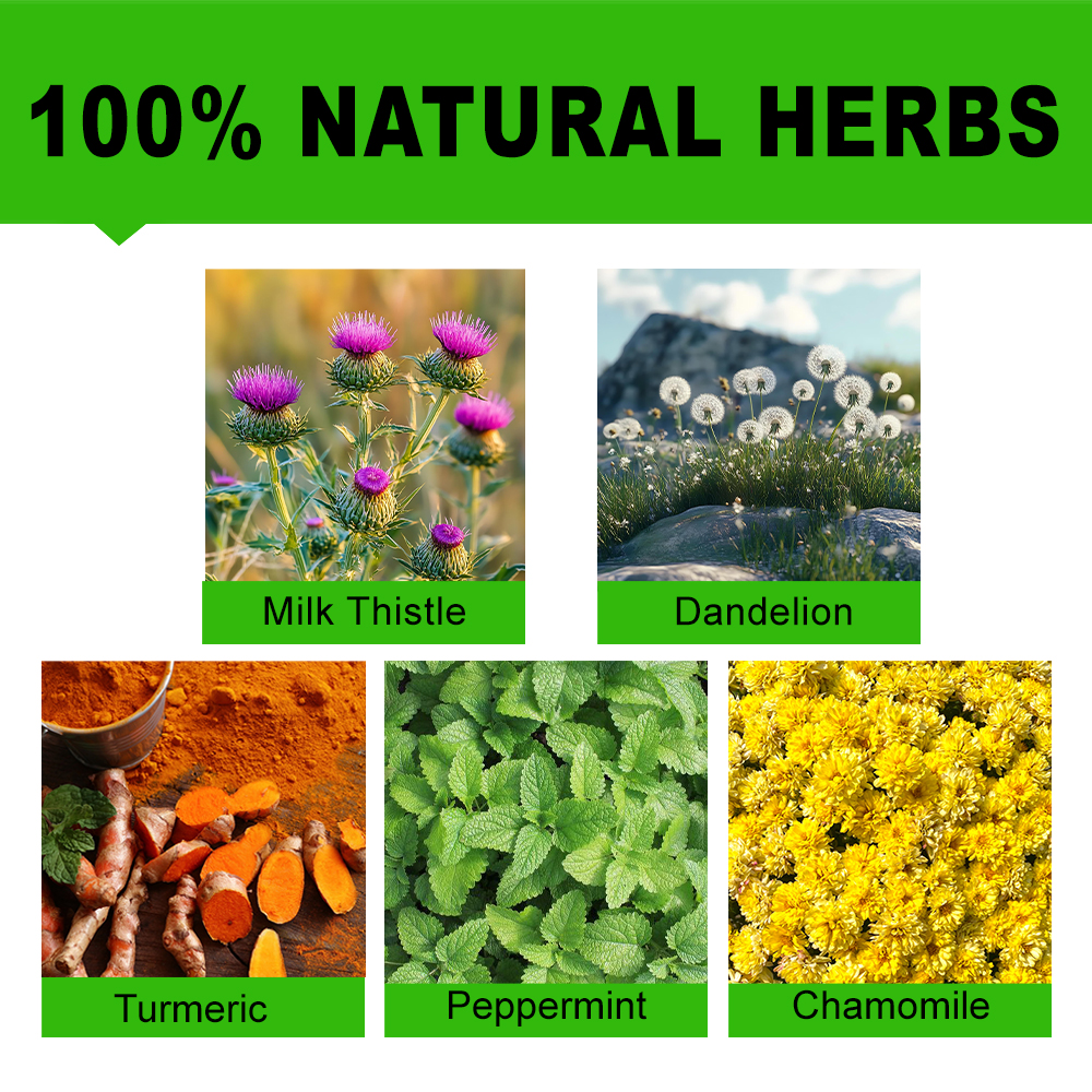 05.Total 3 Bags:MILK THISTLE LIVER LUNG DETOX TEA
