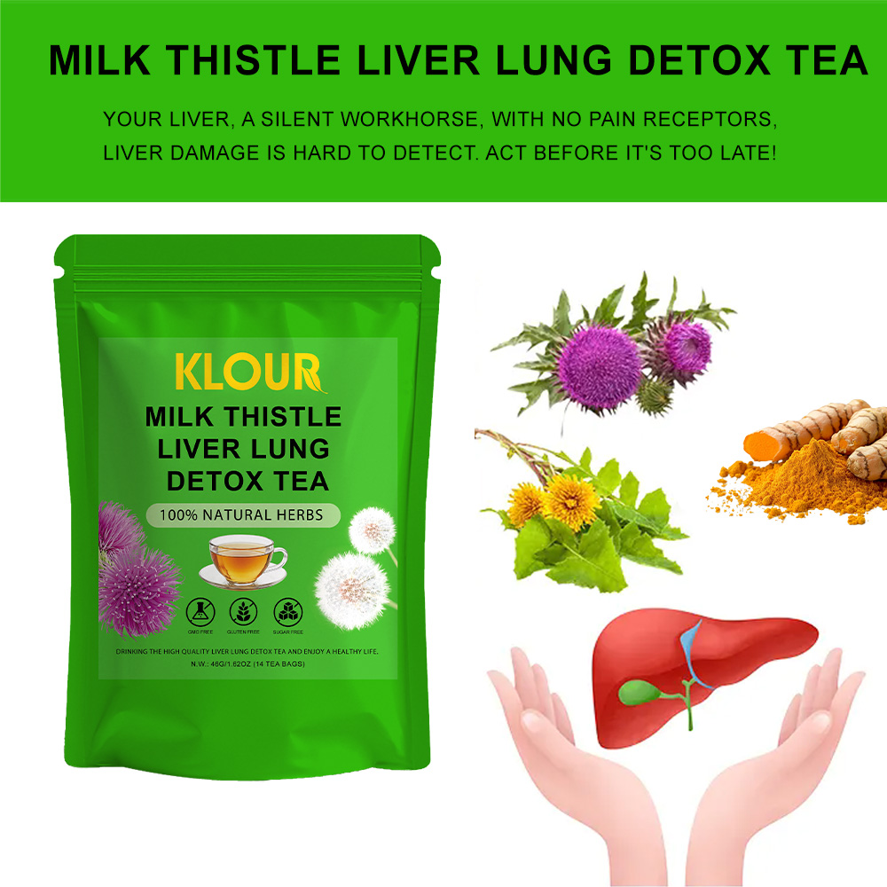 05.Total 3 Bags:MILK THISTLE LIVER LUNG DETOX TEA