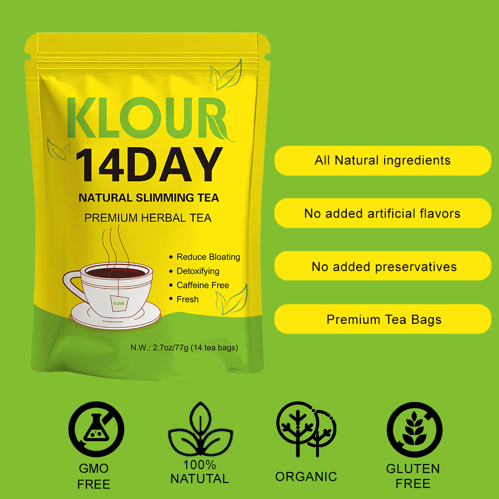 01.Total 3 Bags: Strong Natural Detox Slimming Tea Flat Tummy